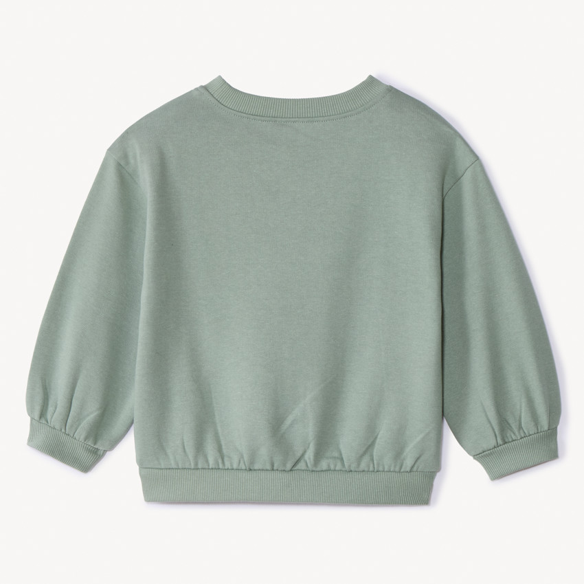 Oversize fleece sweatshirt met print voor babyjongens 