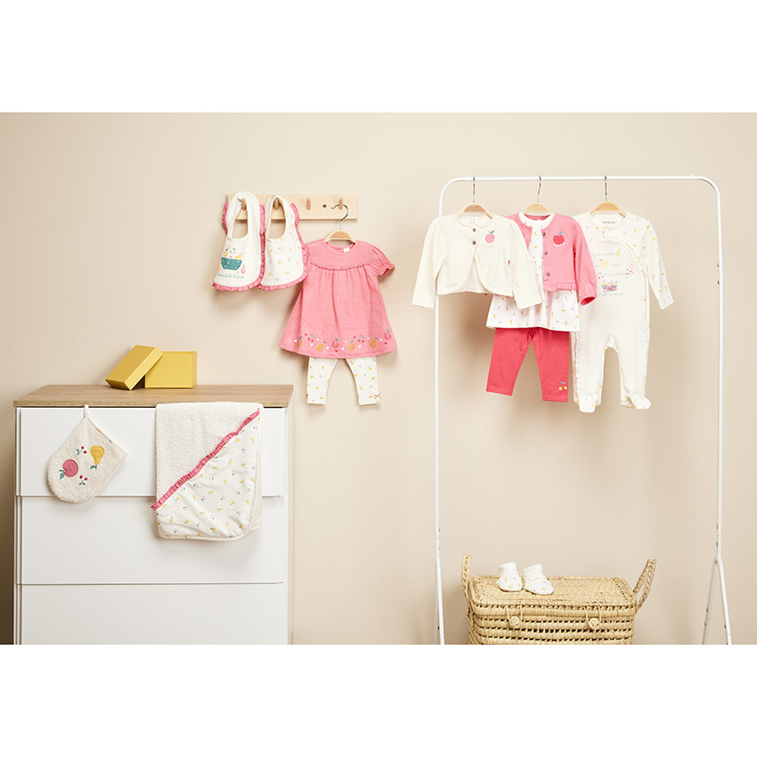 Dors-bien en jersey print fruits pour bébé fille 