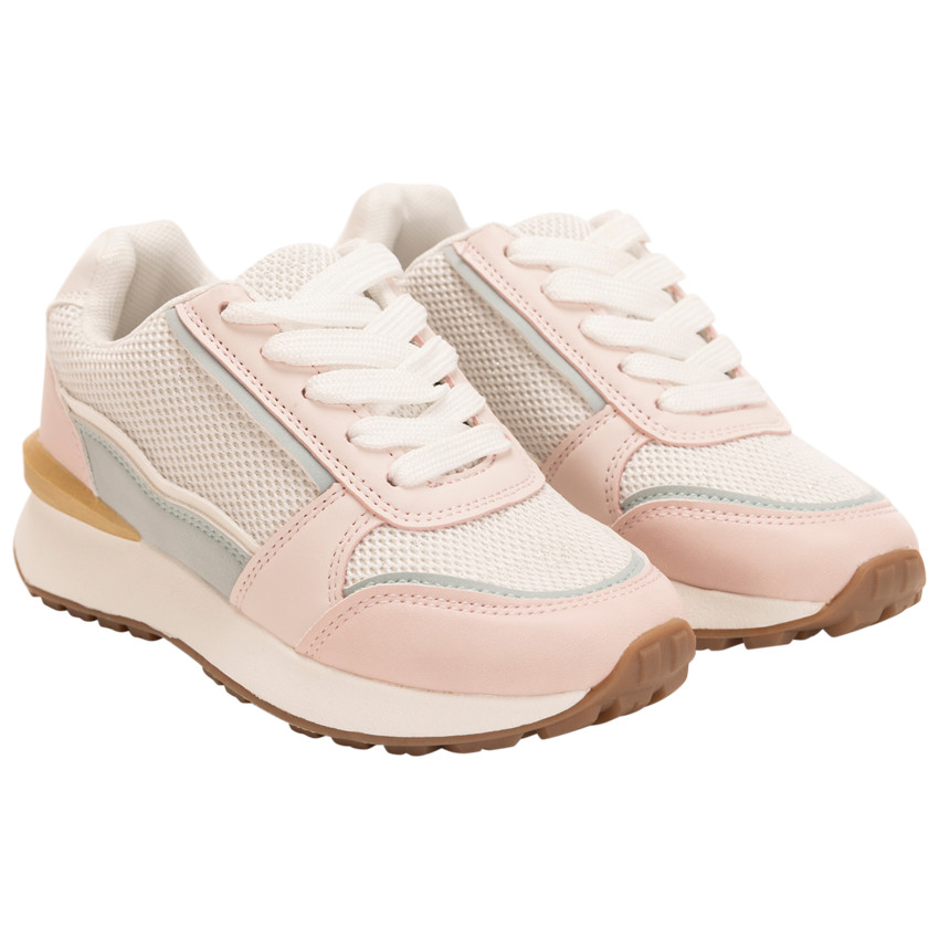 Baskets de sport en mesh avec empiècements pour fille 