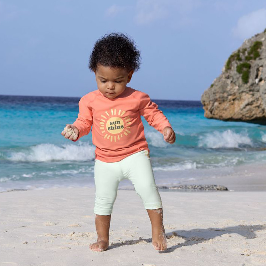 T-shirt Rashguard UV50+ 3-6M Sunshine Coral 