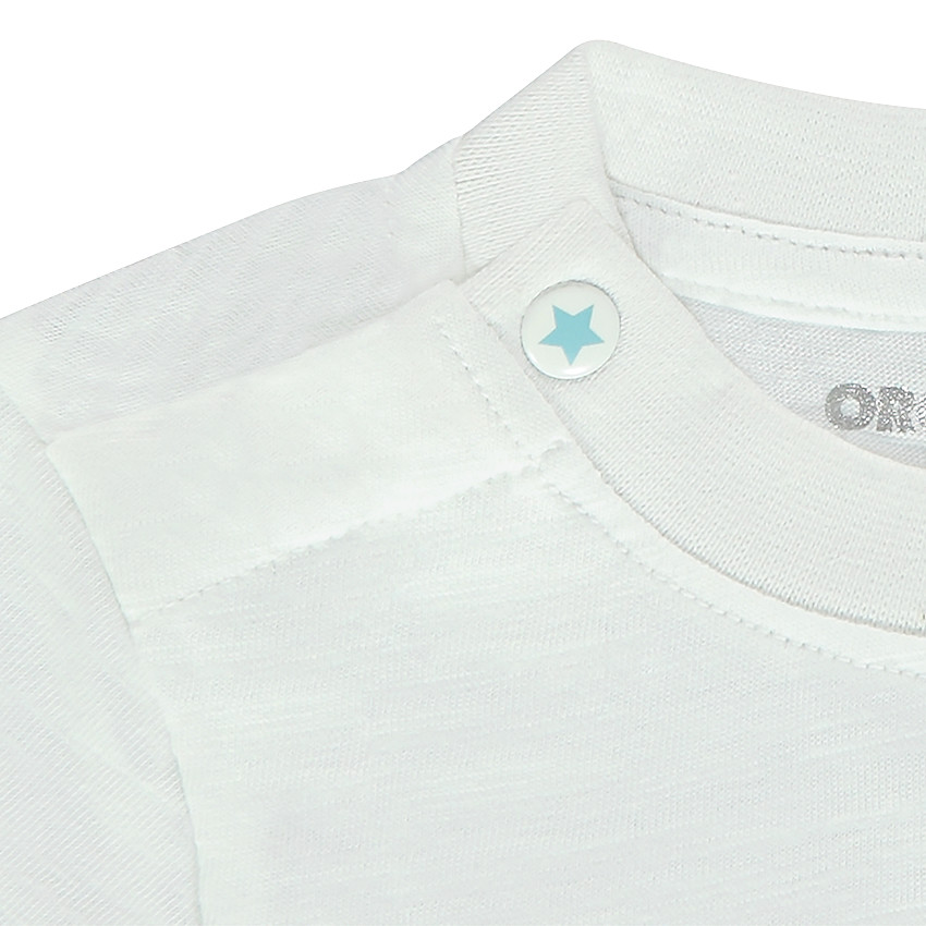 Ensemble avec tee-shirt print éléphant et short en molleton fin 