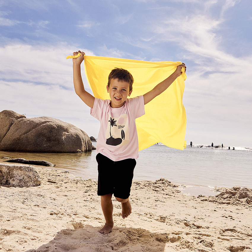 T-shirt manches courtes oversize print dune pour garçon 