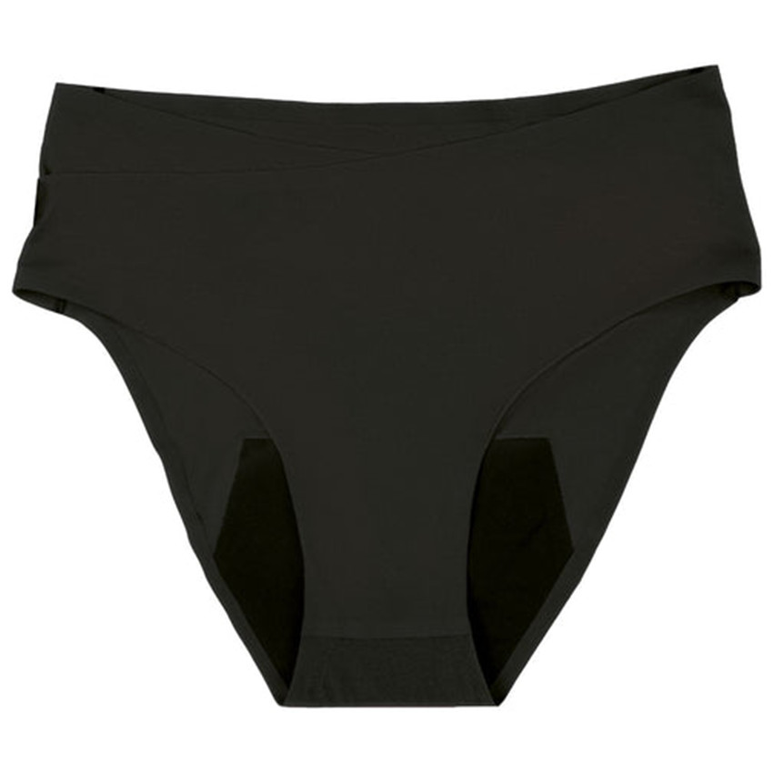 Culotte Flowly T1 Post-Partum et menstruelle XS/S/M Noir 