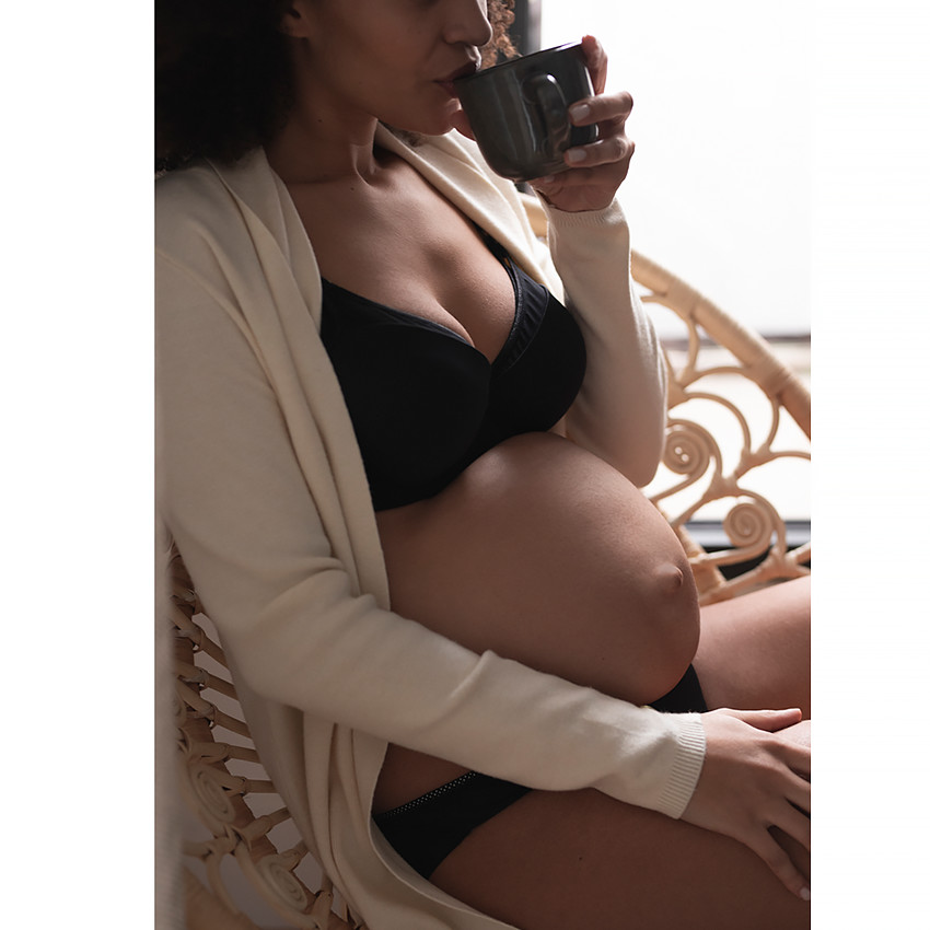 Moulé bh voor borstvoeding met netstructuur 