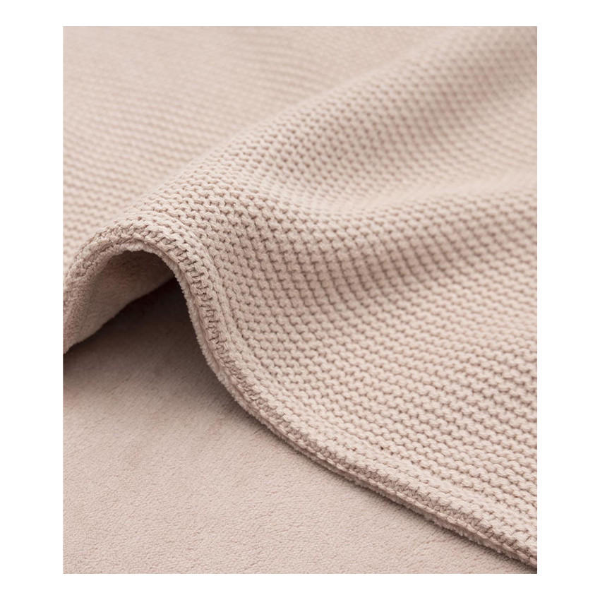 Deken wieg Basic Knit Fleece 75x100 cm - Wild Rose 