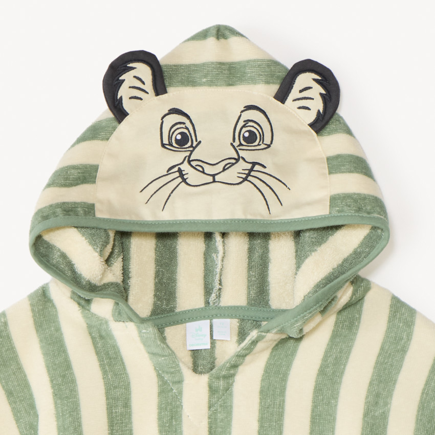 Cape de bain rayée ludique Le Roi Lion Disney pour bébé garçon  