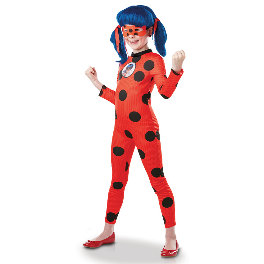 Déguisement de Ladybug à pois avec masque taille 3-4 ans 