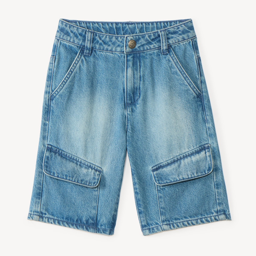 Bermuda skater en denim garçon 
