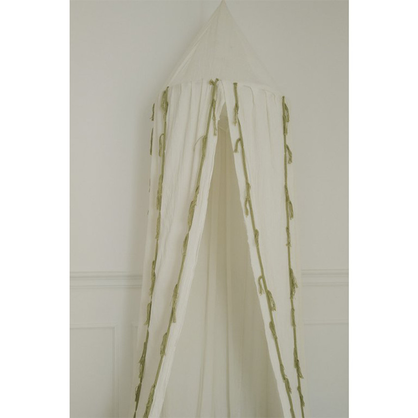 Ciel de lit Baldaquin crêpe 245 x Ø 50 cm Swan Ivory 