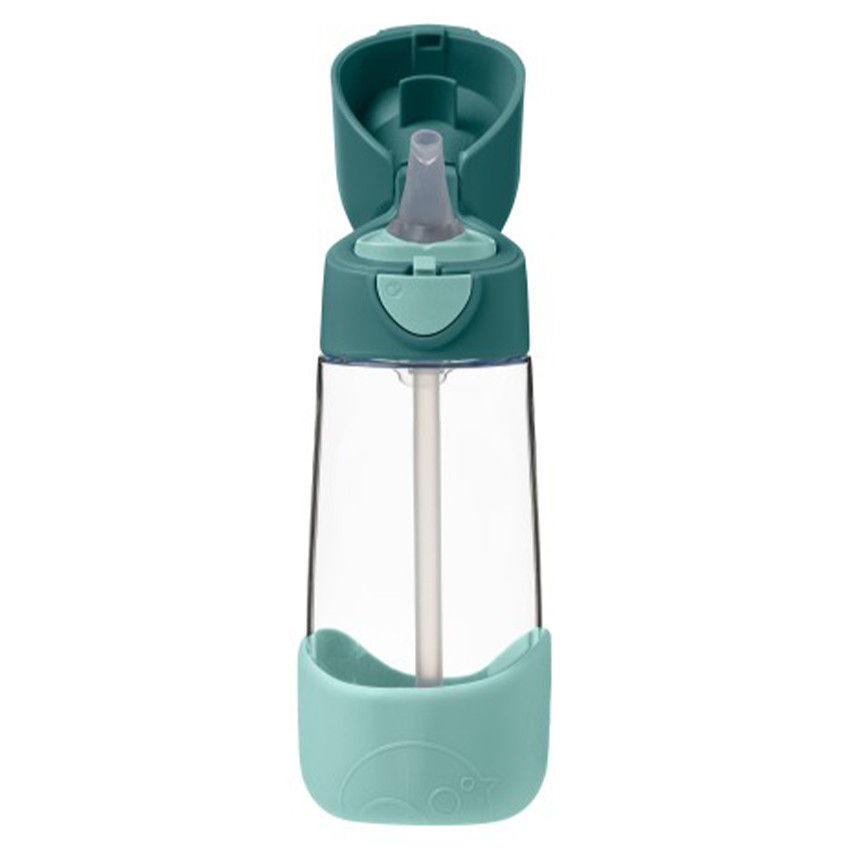 Gourde Tritan avec paille en silicone pour enfants 450ml Emerald Forest 