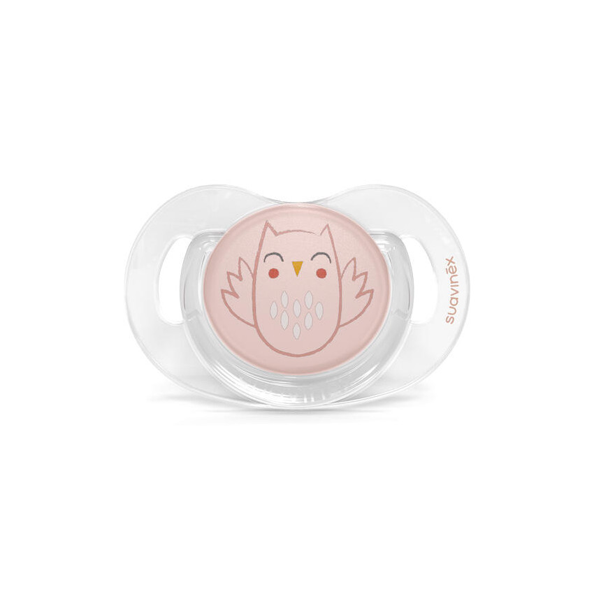 Sucette en silicone symétrique SxPro 0/6M - Bonhomia rose 
