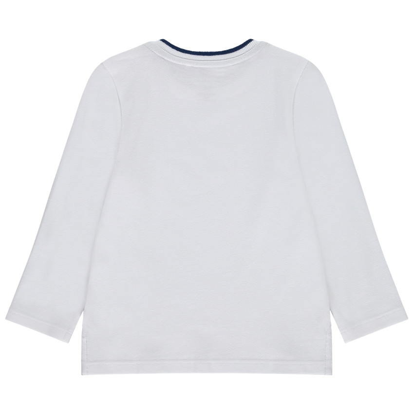 Langarm T-shirt met auto print voor baby jongen 