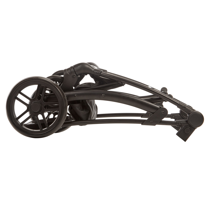 Poussette trio combinée avec siège-auto et couffin gris chiné/noir 