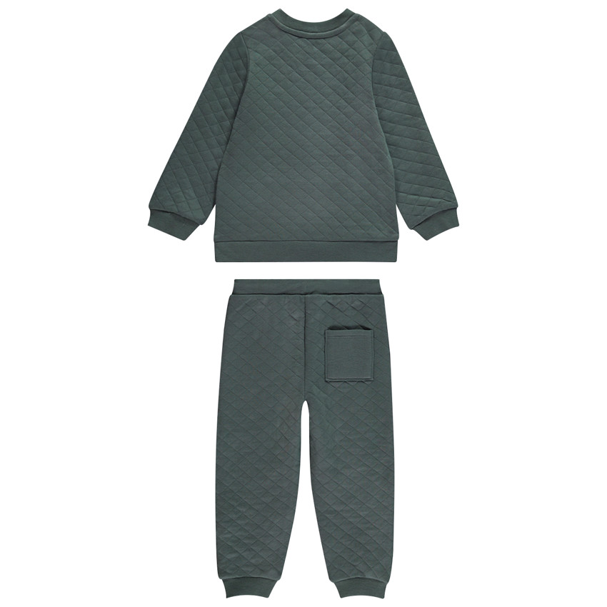 Ensemble jogging + sweat matelassé fantaisie pour bébé garçon 