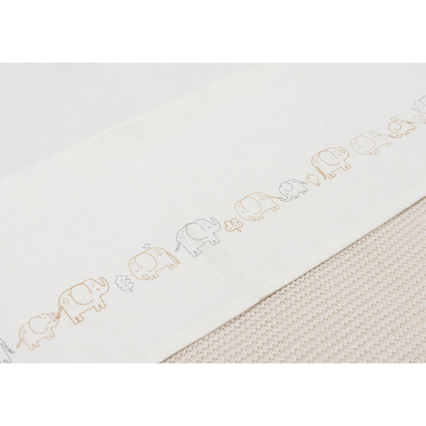 Drap lit bébé - 120x150 cm - Elephant Tales 