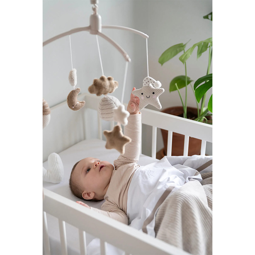 Mobile musical Heaven Clay Warm Linen  