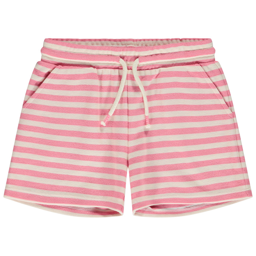 Gestreepte fantasie mesh short voor meisjes 