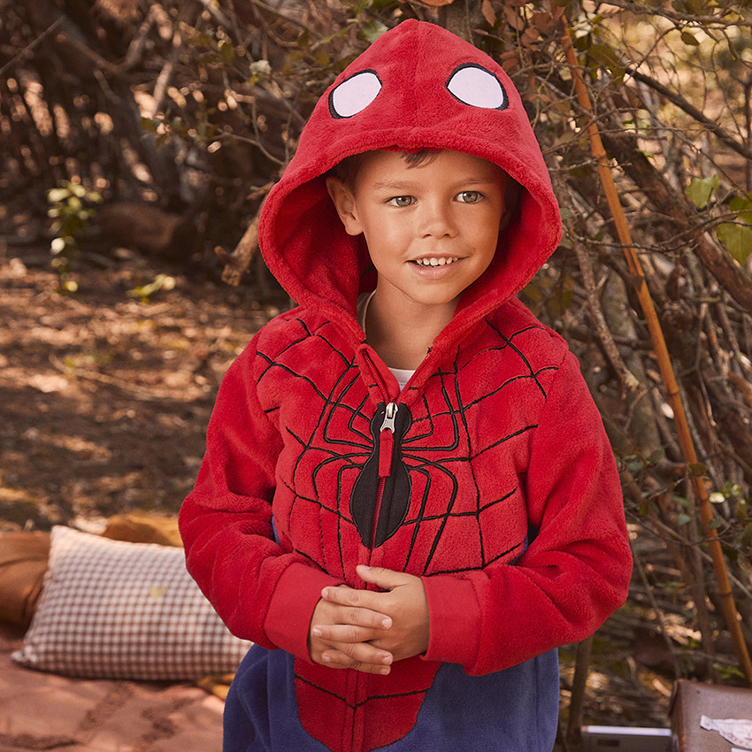 Pyjama topper in sherpa Spider-Man Marvel jongens 