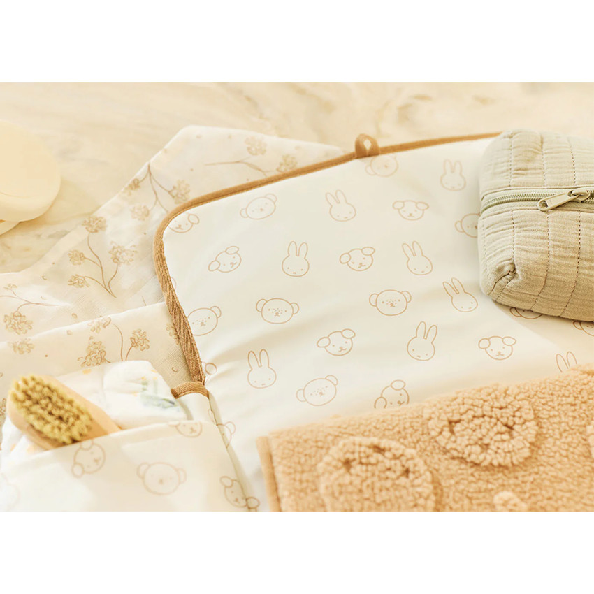 Tapis à langer Nomade à poches - Biscuit - Miffy Jacquard 