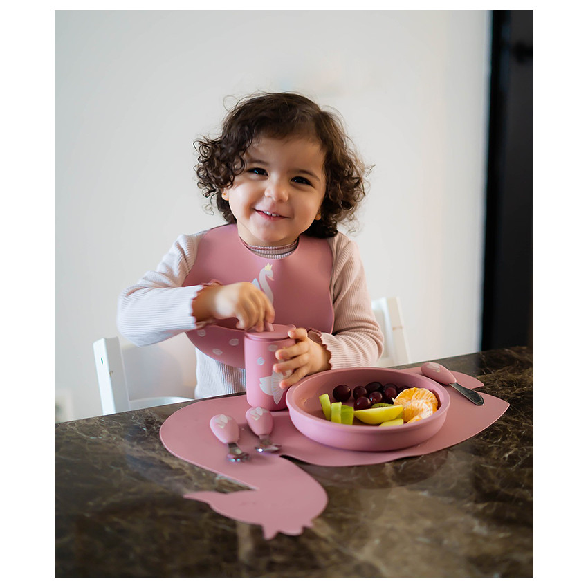 Placemat silicone Zwaan Ivy - Swan Dusty Rose 