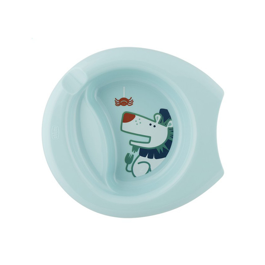 Diep bord met rand 6M+ - Blauw 