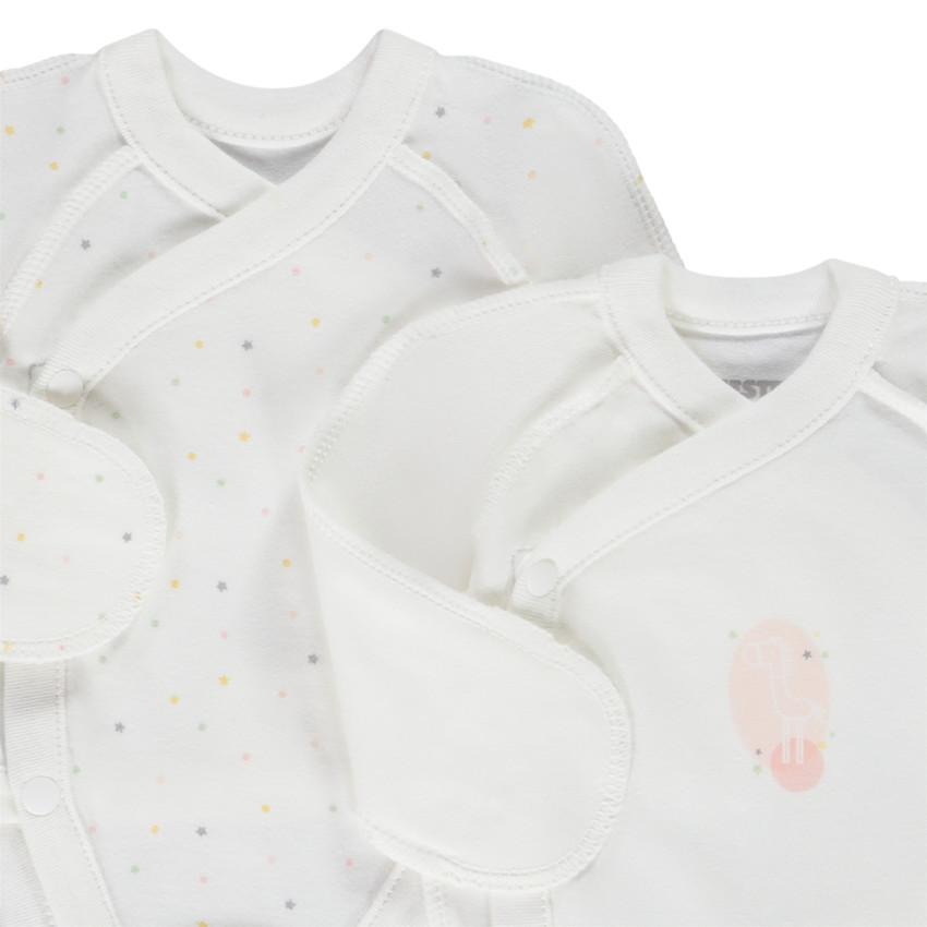 Lot de 5 bodies manches longues pour bébé fille prématurée 