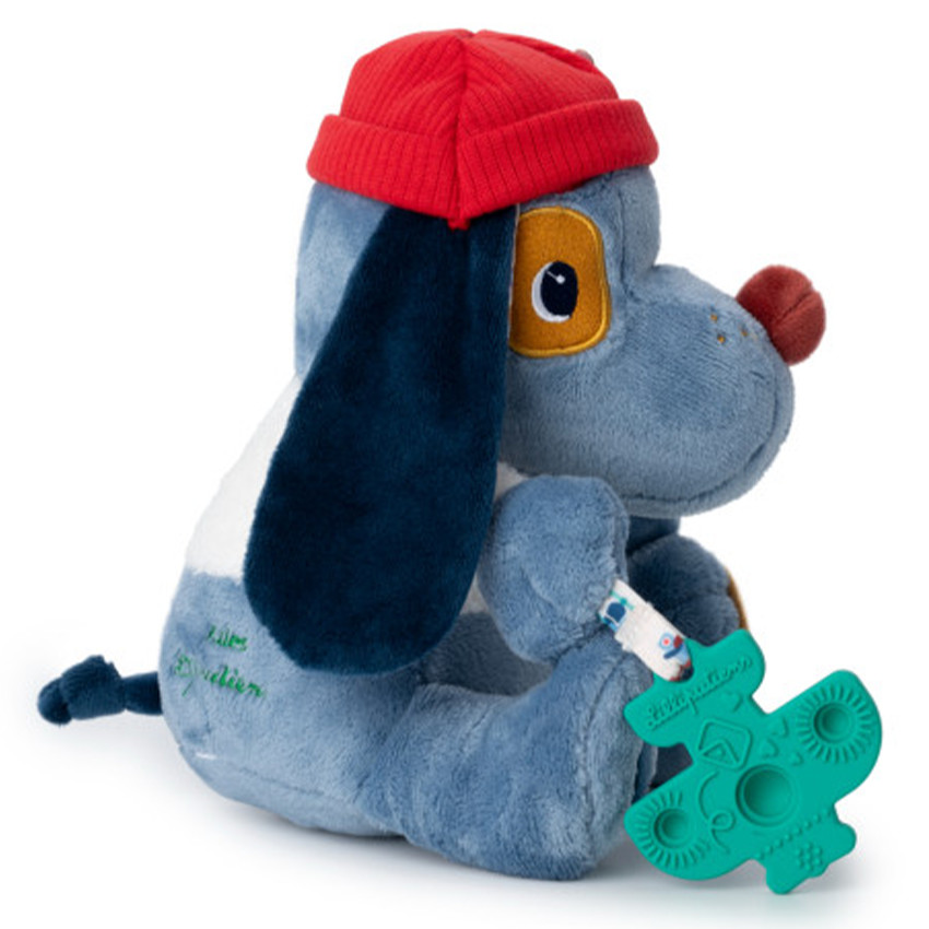 Peluche multi-activités avec anneau dentition Jules le Chien 