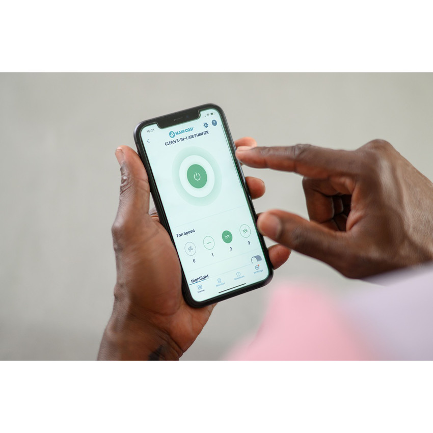 Purificateur d'air connecté 3 en 1 sons et veilleuse 