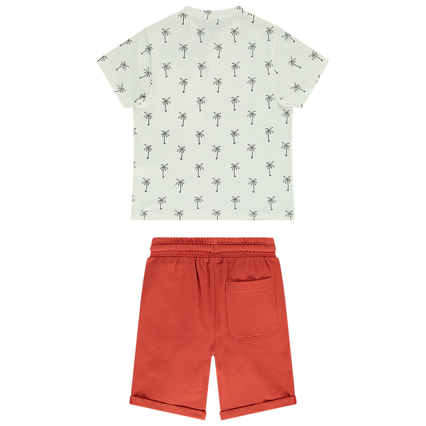 Ensemble de plage T-shirt et short en jersey pour garçon 