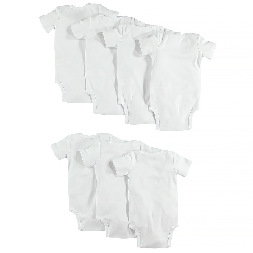 Lot de 7 bodies manches courtes avec print fantaisie 