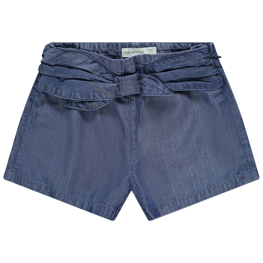 Short en lyocell à effet noué devant 