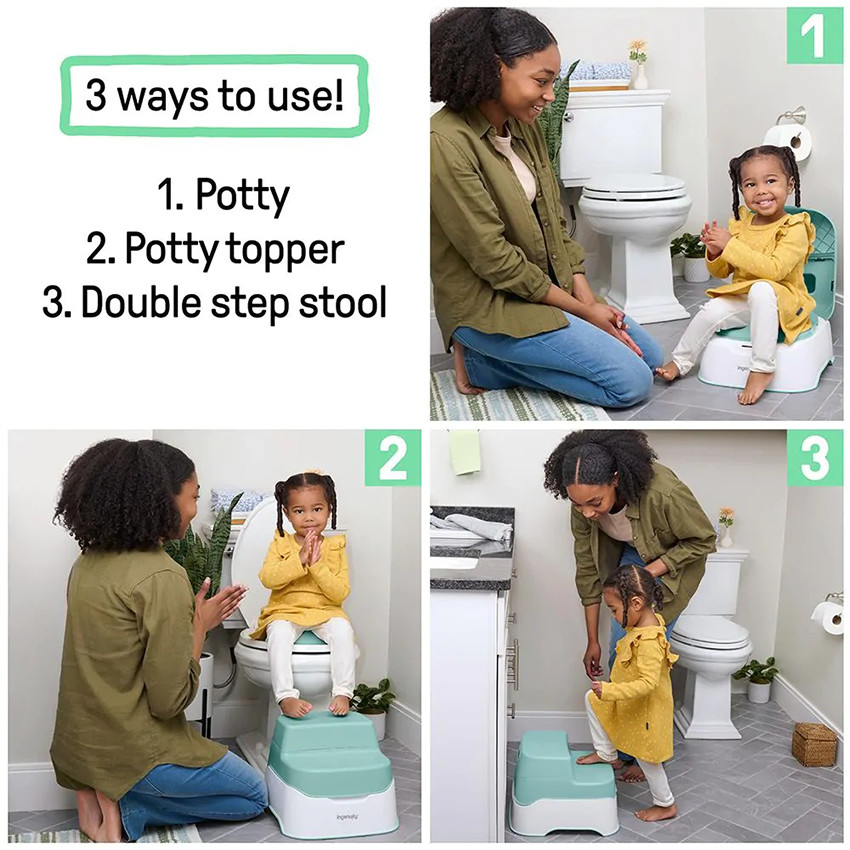 Petit pot-réducteur de toilette-marchepied 3-en-1 Prepare To Potty 