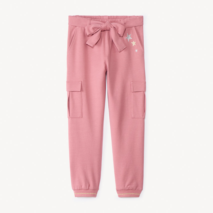 Pantalon de jogging style cargo avec ceinture pour fille  