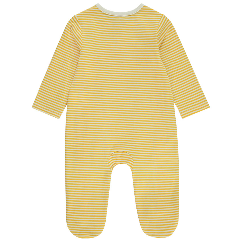 Dors-bien rayé avec print fantaisie tête de tigre pour bébé garçon 