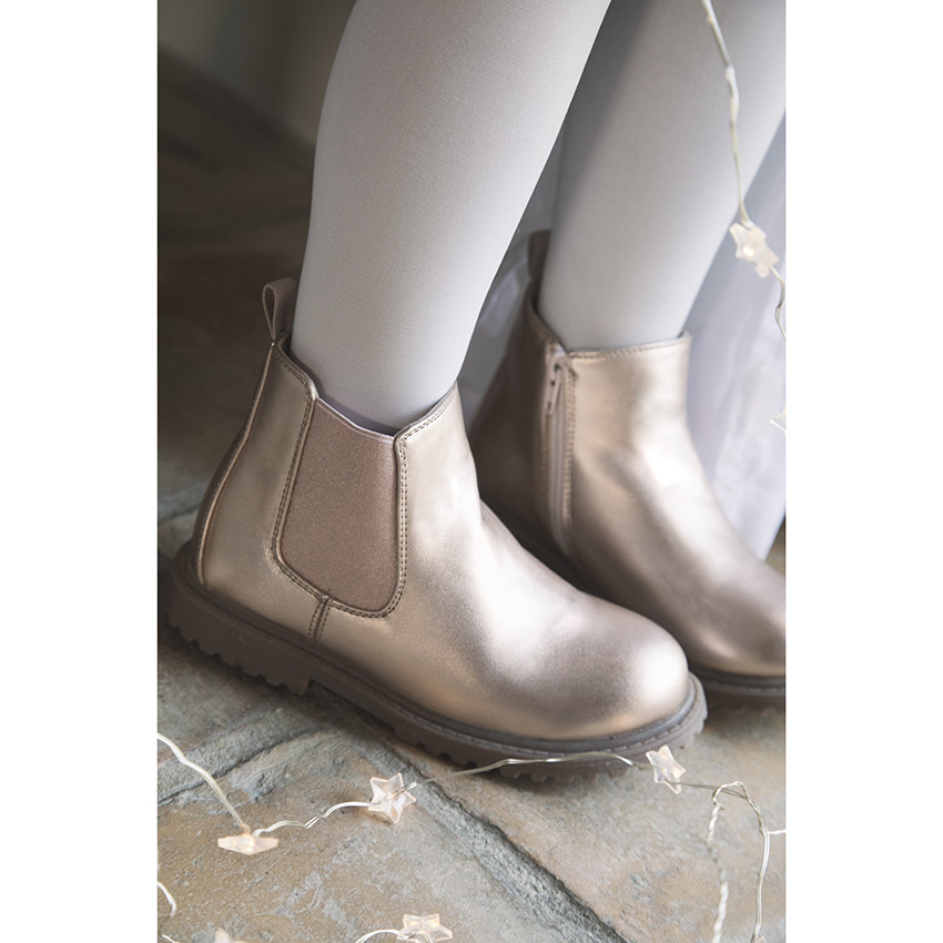 Roze parelmoeren meisjeslaarzen Chelsea 