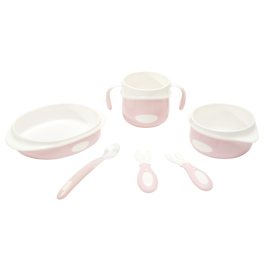Set repas 6 pièces Yummix rose 