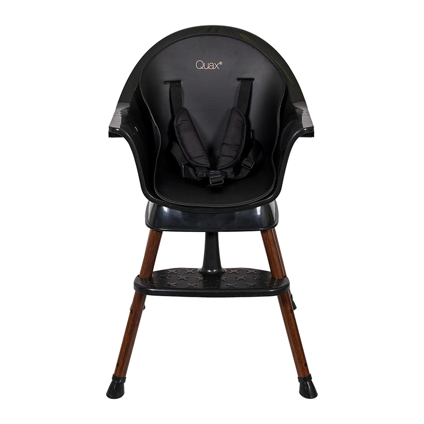 Chaise haute évolutive Ultimo 3 Luxe Black/Walnut 