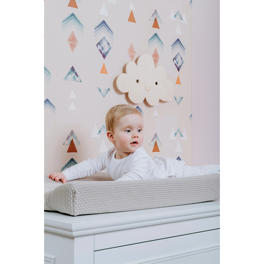 Housse pour matelas à langer 45x70cm Sky Urban Taupe 