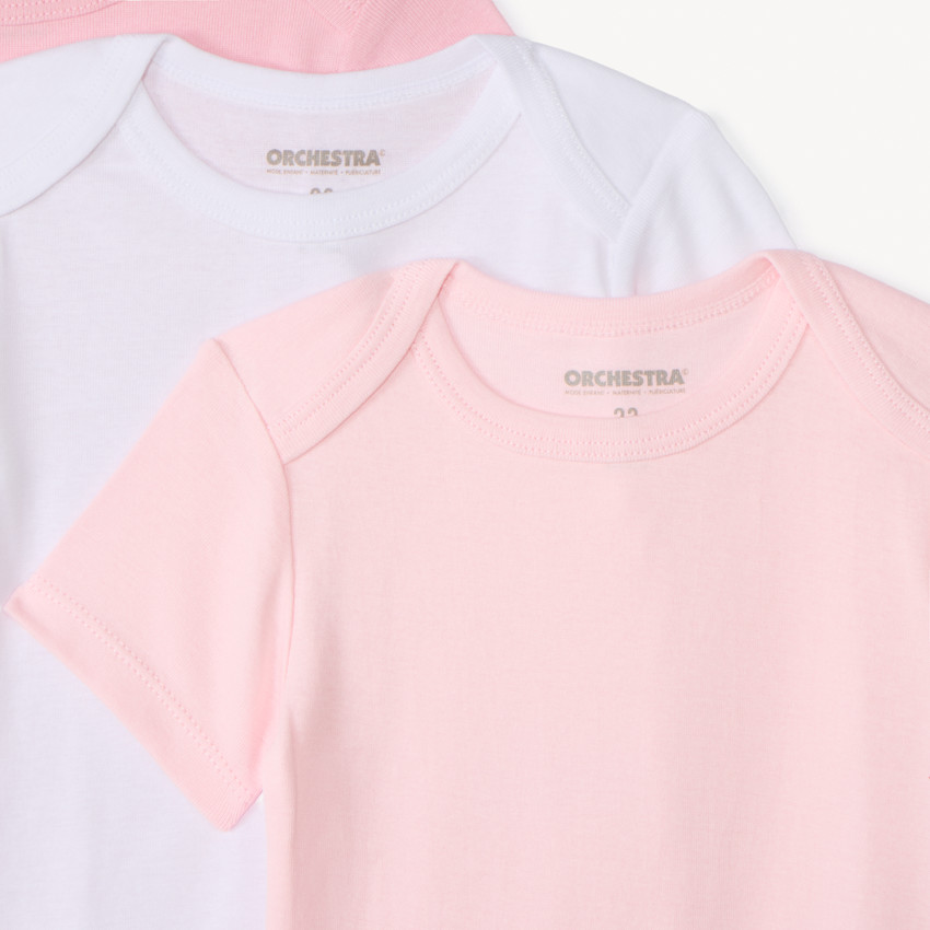 Set van 5 bodies met korte mouwen 