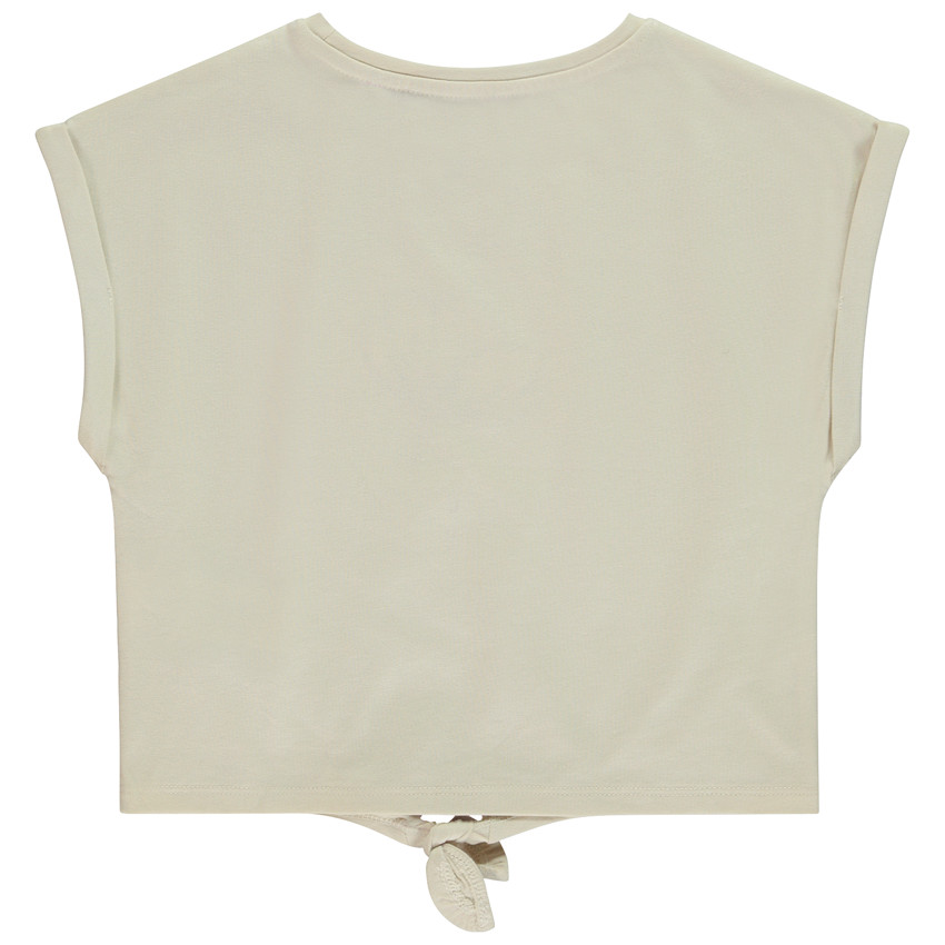 T-shirt manches courtes forme boîte à nouer pour fille 
