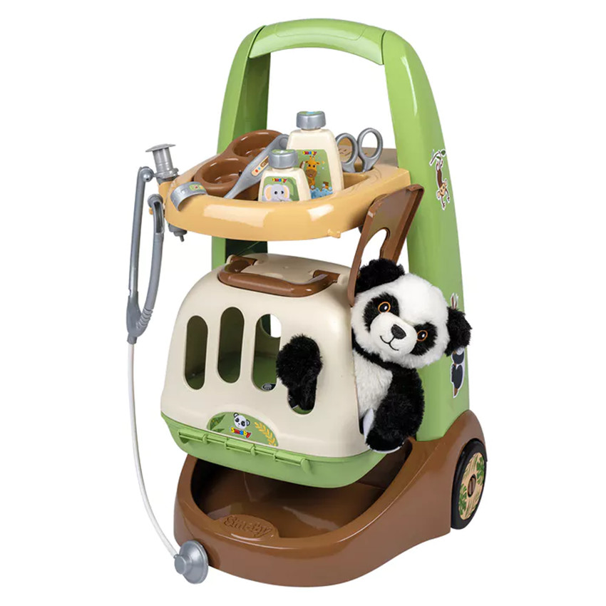 Chariot vétérinaire avec peluche panda 3ans+ 