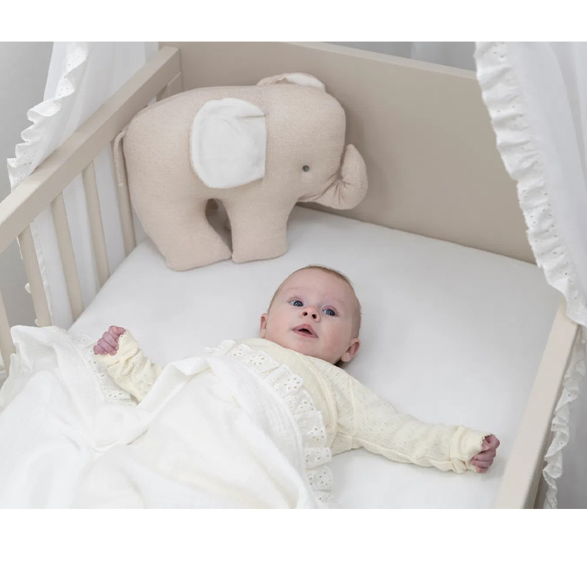 Couverture lit bébé Calm - Lin chaud 100x135 cm 