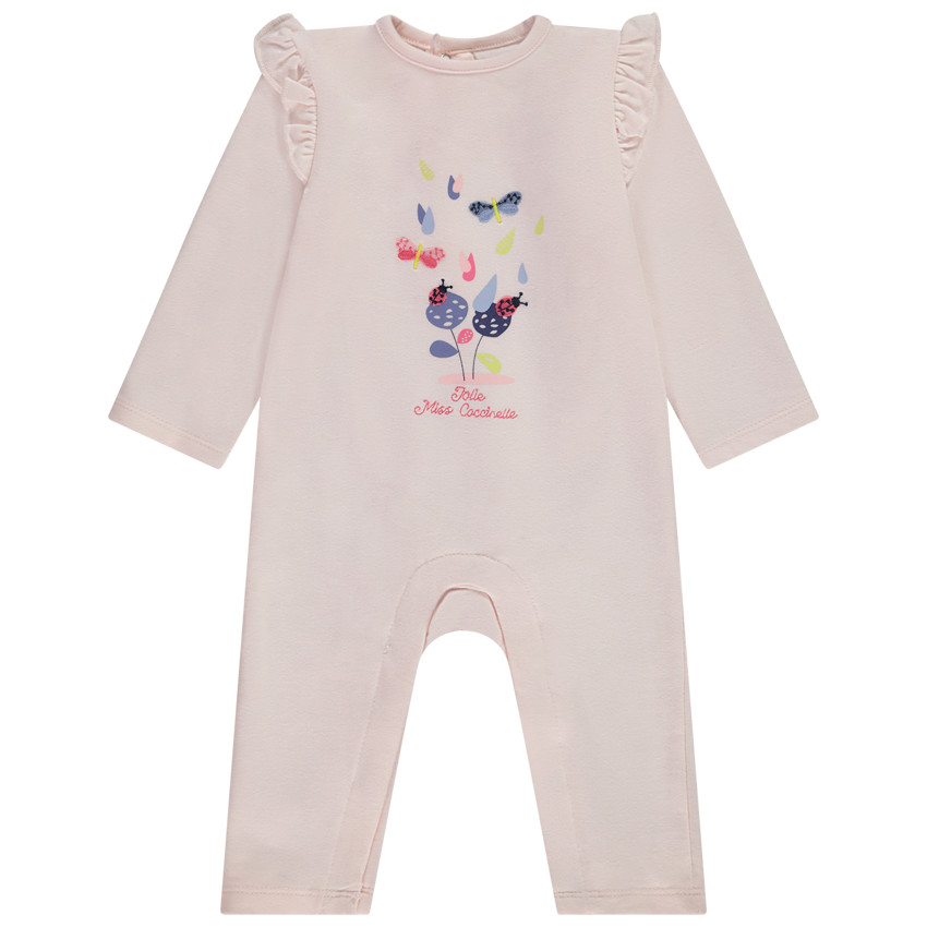 Lange jumpsuit print coccinelles voor baby meisje 