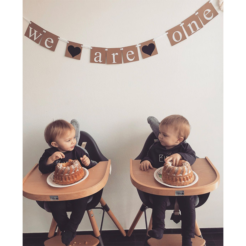 Tablette pour chaise haute Evolu 2 en bois coloris naturel  