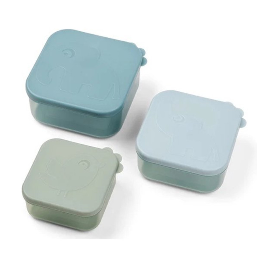 Lunchbox 3 stuks - Deer Friends Blauw 