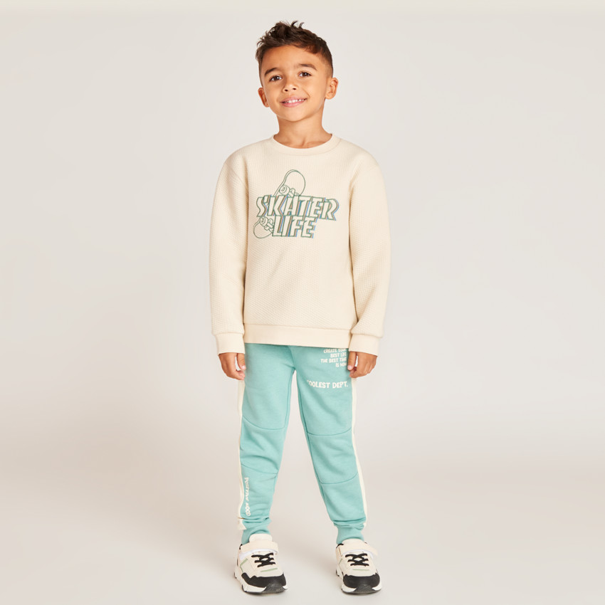 Sweatshirt met skaterprint voor jongens 