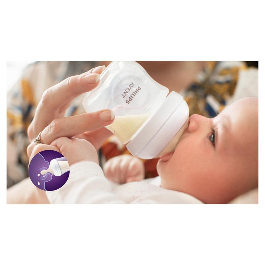 Lot de 2 tétines Natural 3.0 débit rapide 5 trous 6M+ 