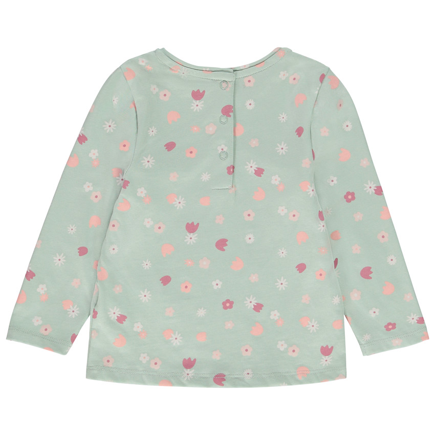 Lot de 2 t-shirts manches longues en jersey pour bébé fille 