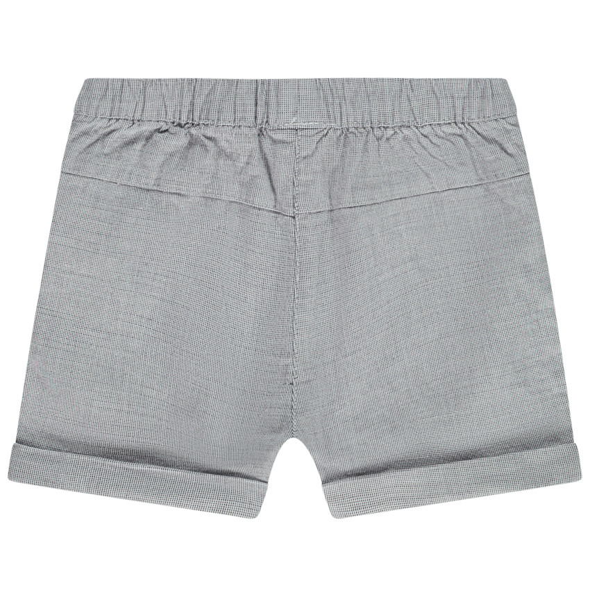 Short à mini carreaux et broderie fleurs pour bébé fille 