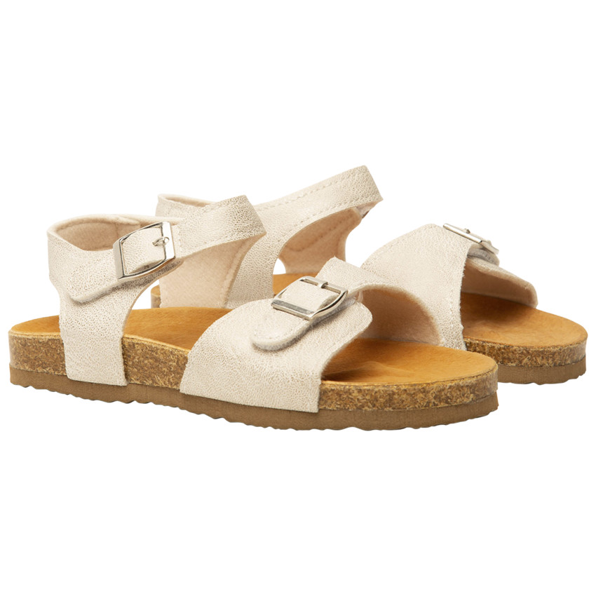 Sandales argentées pour fille 